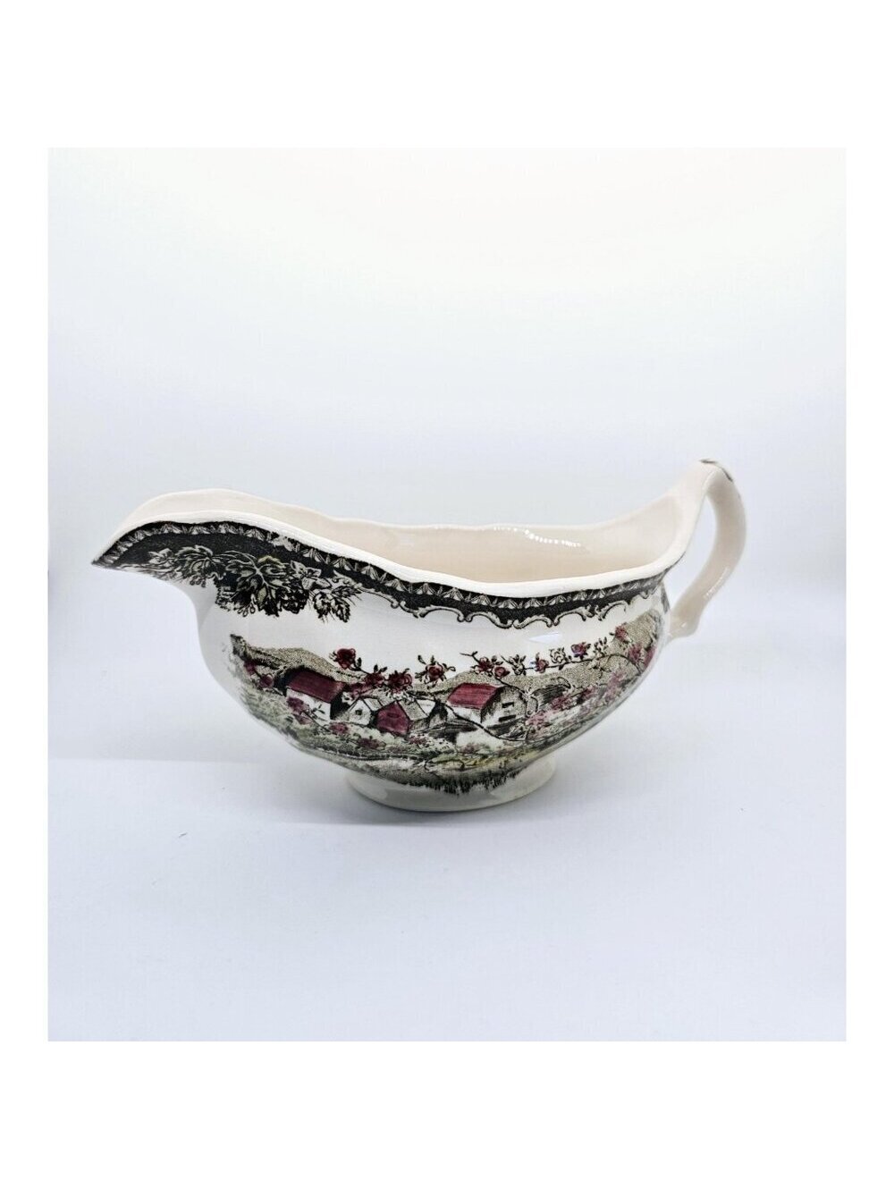 Johnson Brothers Friendly Village Gravy Boat | Vintage English Transferware